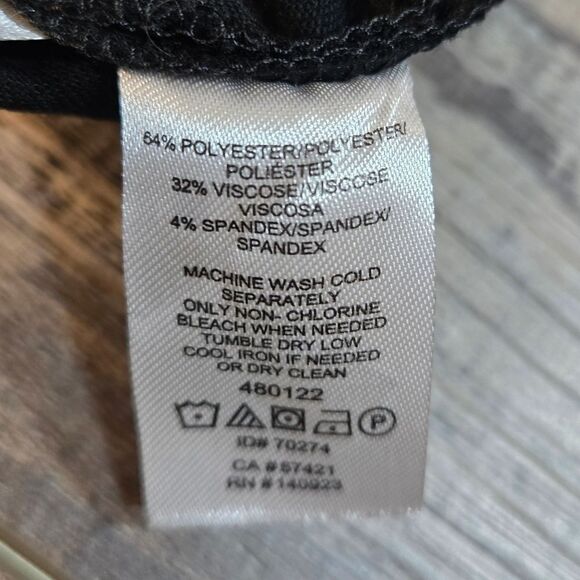 LOFT Petites Marisa Trouser black slacks modern fit size 8p 8 p - Picture 10 of 10